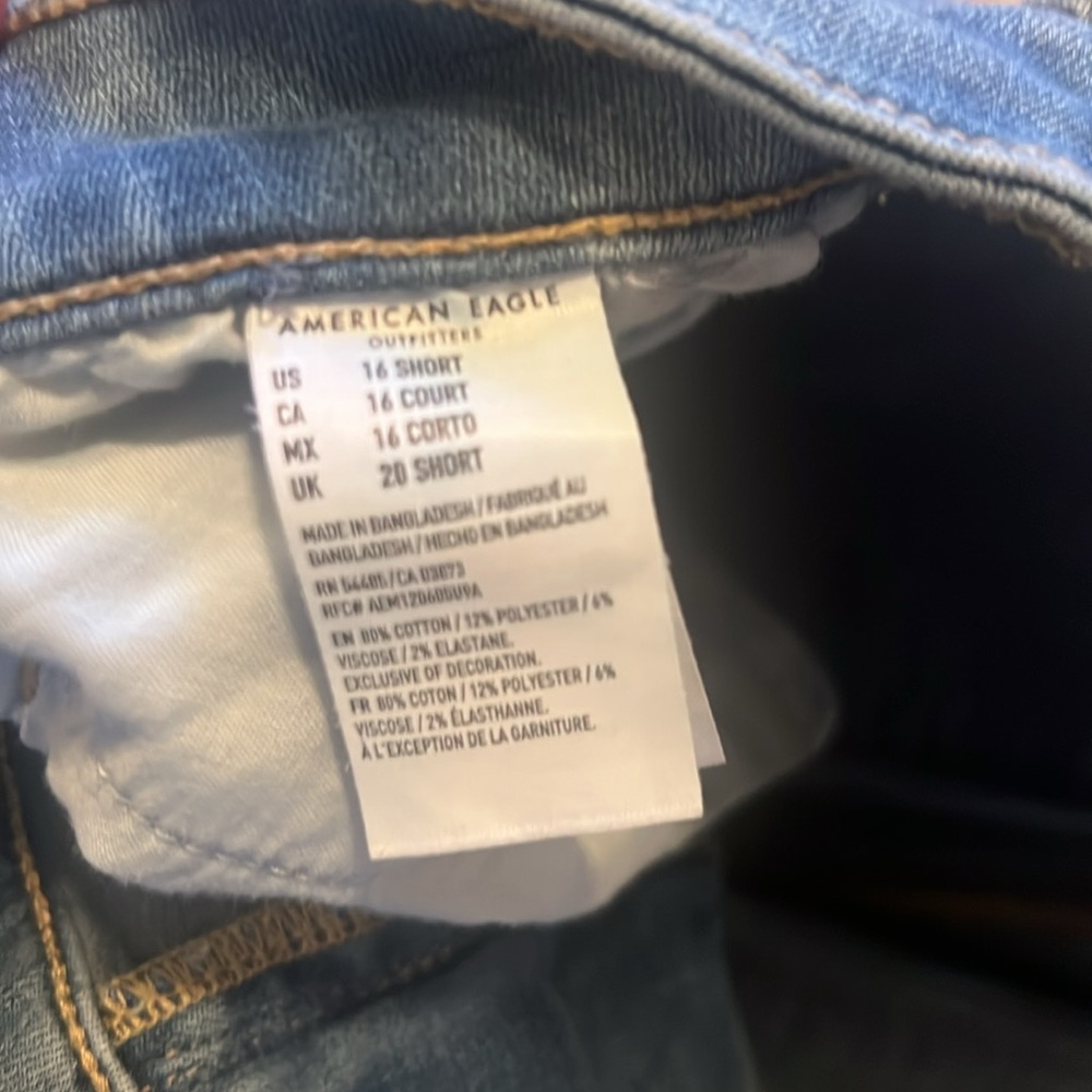 American Eagle super hi-rise jegging-16 short - Picture 6 of 10